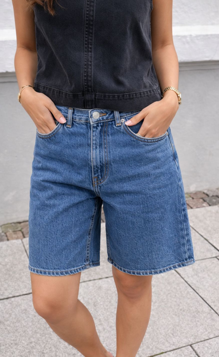 Mbym Shorts - Talina-m - Vintage Blue Wash