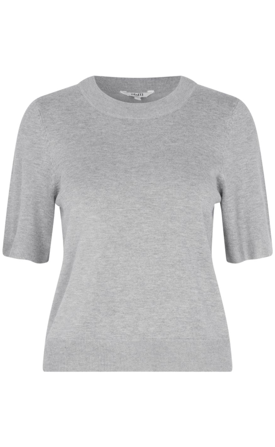 Mbym T-shirt - Carla-m - Light Grey Melange