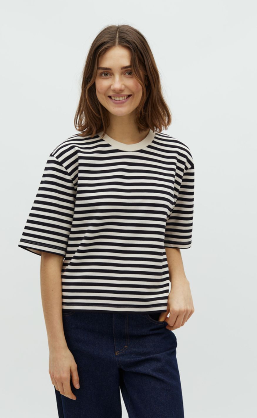 Mbym T-shirt - Emrys-m - Night Sky Sugar Stripe