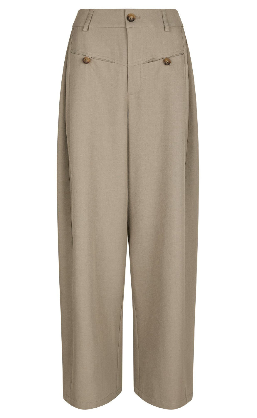 Neo Noir Bukser - Massie Structure - Warm Grey
