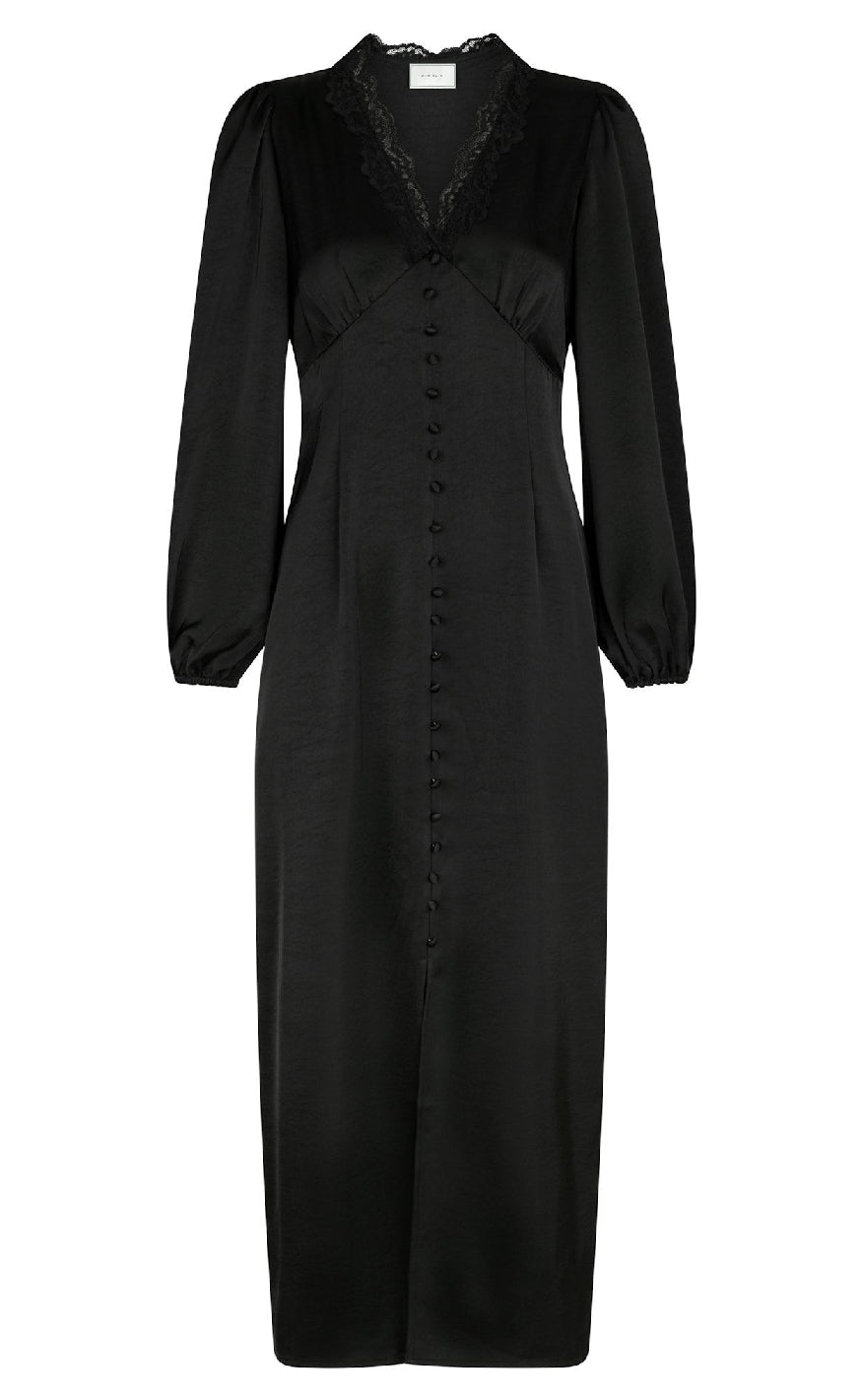 Neo Noir Kjole - Anio Heavy Sateen - Black