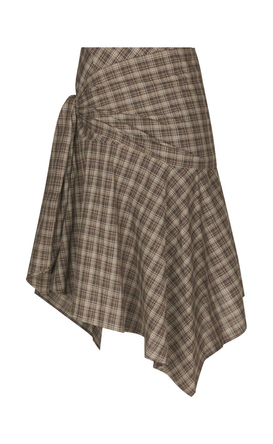 Neo Noir Nederdel - Sabella - Brown Check