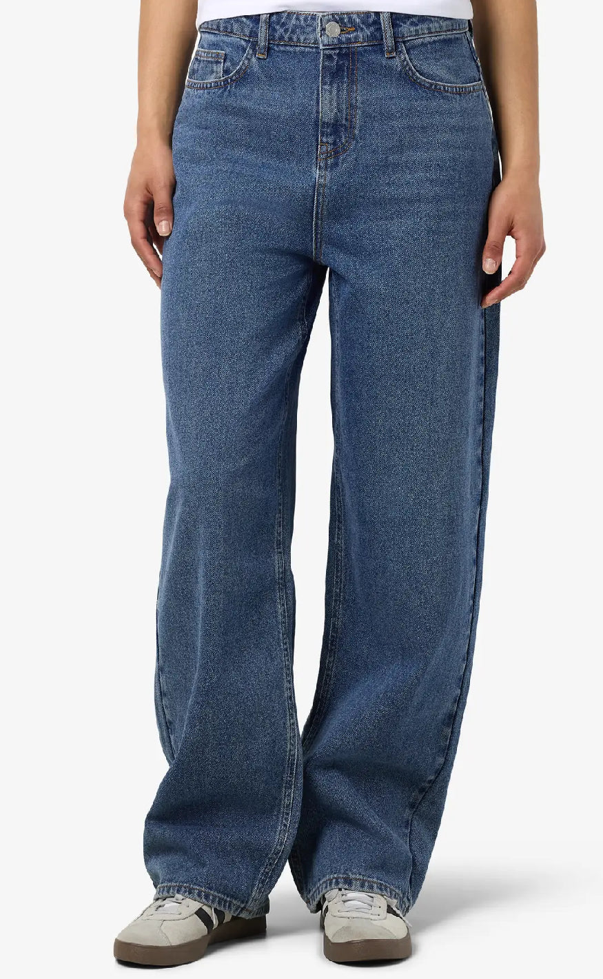 Noisy May Bukser - Alexa Nw - Medium Blue Denim