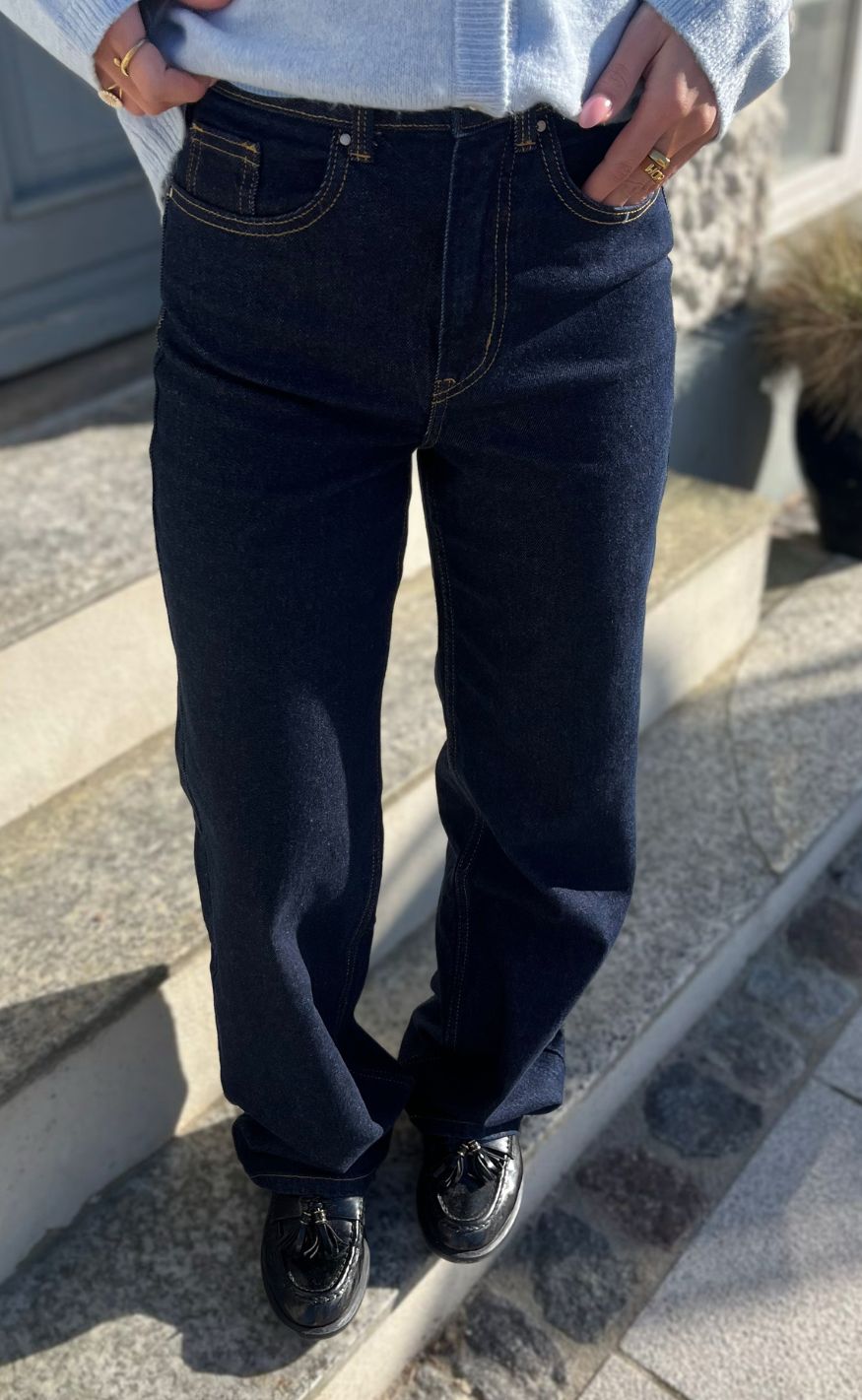 Only Bukser - Juicy - Dark Blue Denim
