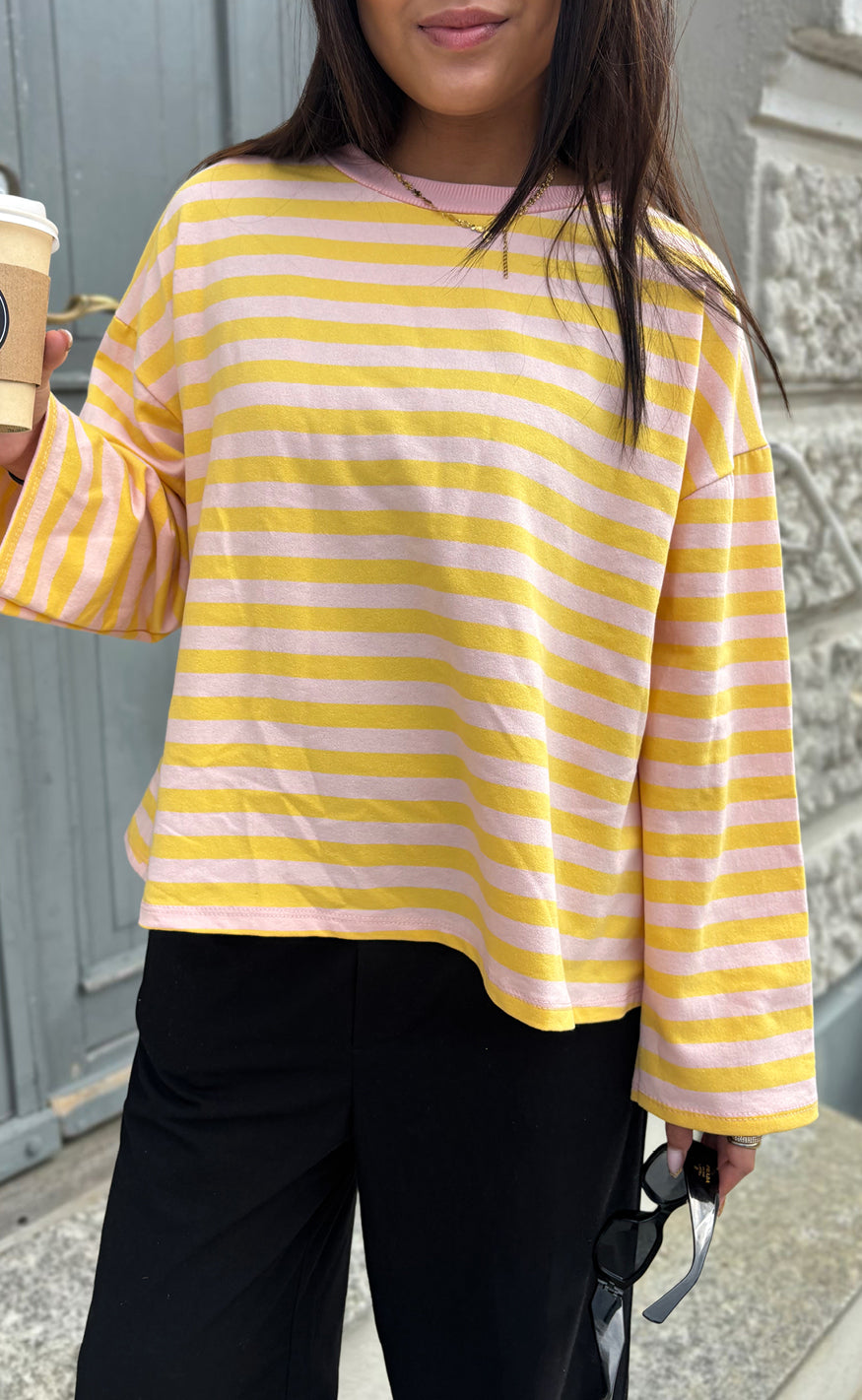 Say Ina Copenhagen Bluse - Emilia - Yellow Striped
