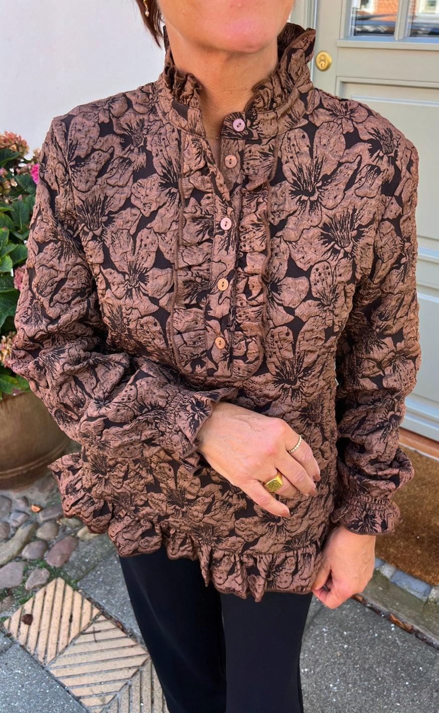 Say Ina Copenhagen Bluse - Roxie - Brown