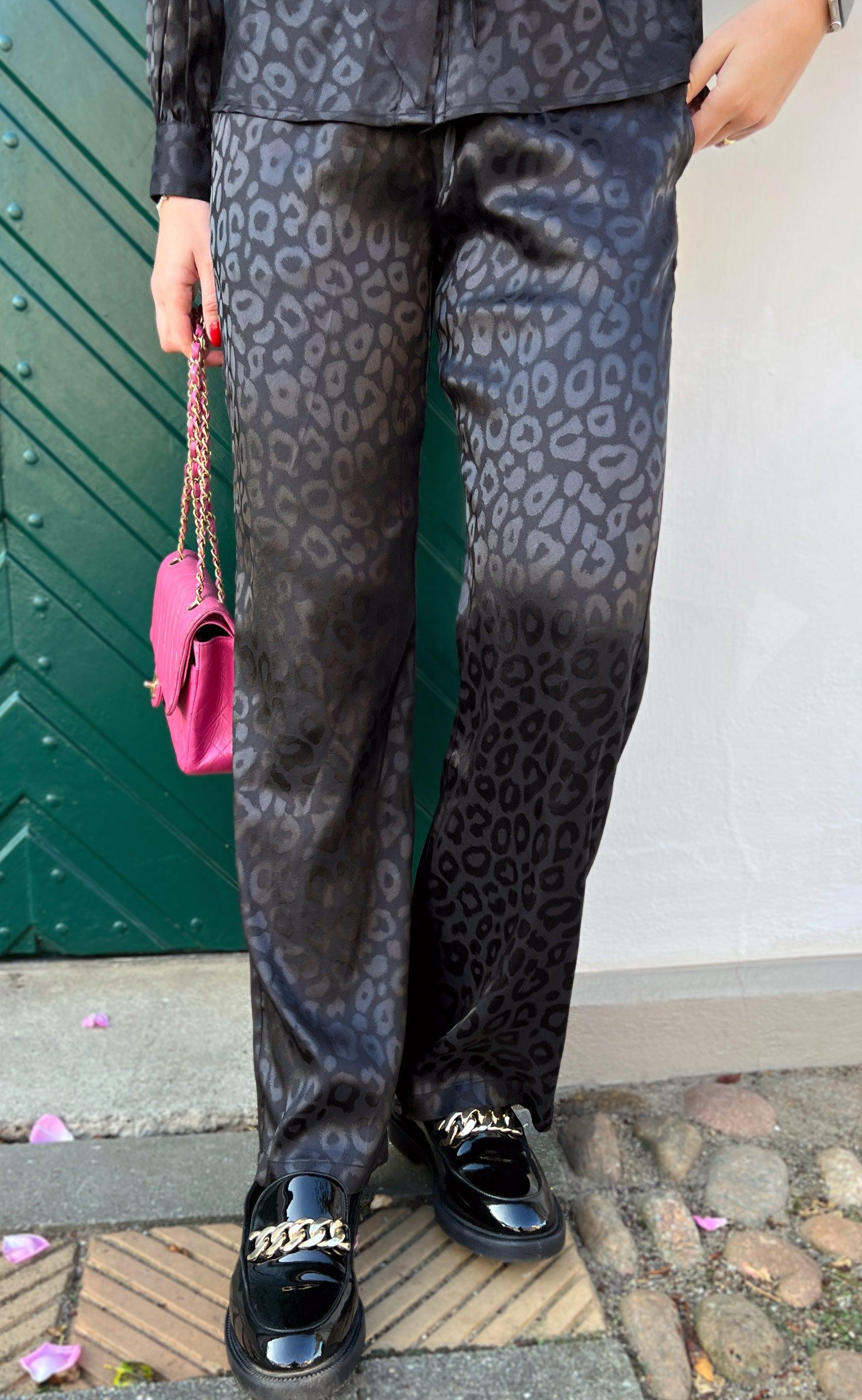 Say Ina Copenhagen Bukser - Ida - Black Leopard