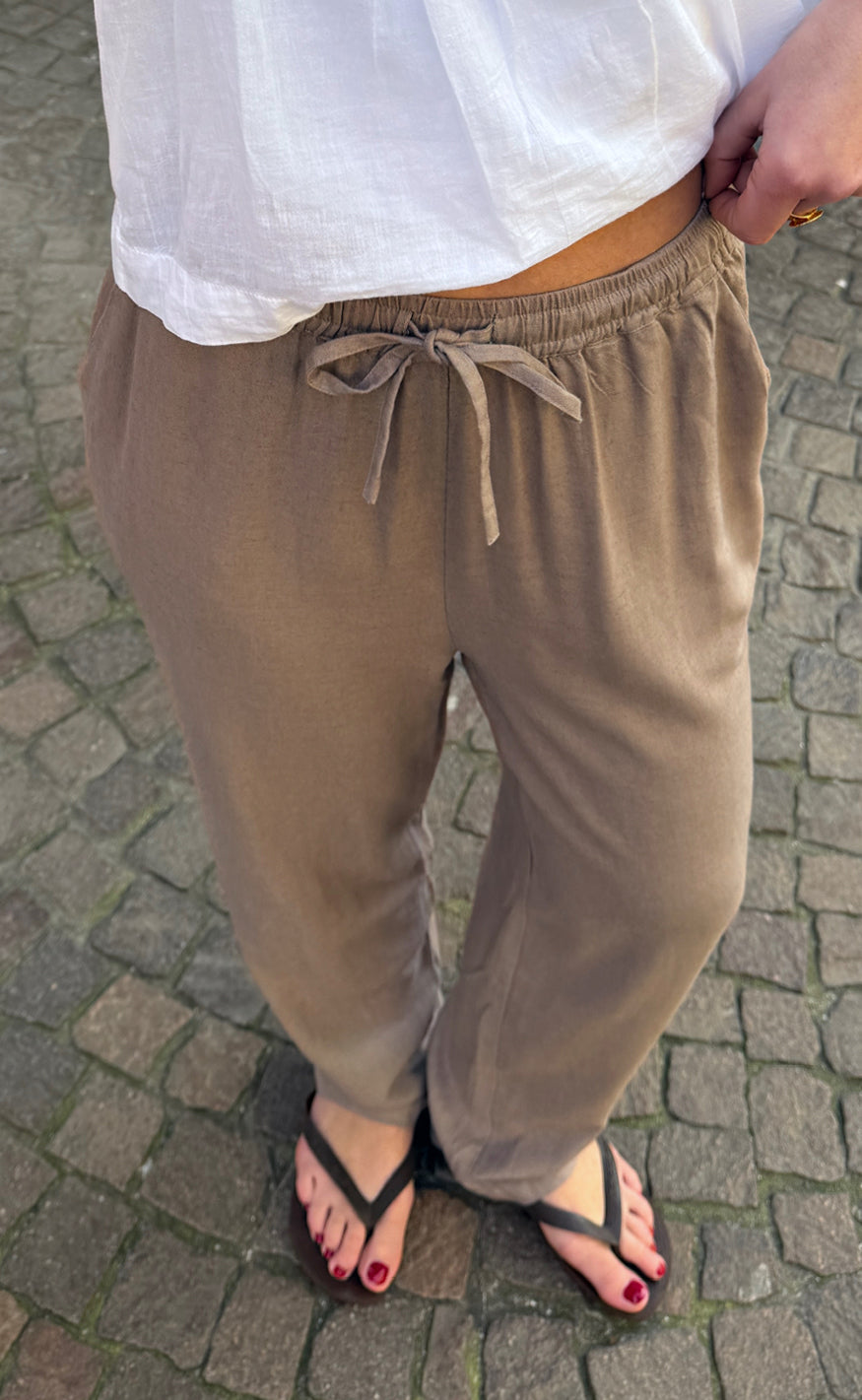 Say Ina Copenhagen Bukser - Laura Linen - Brown