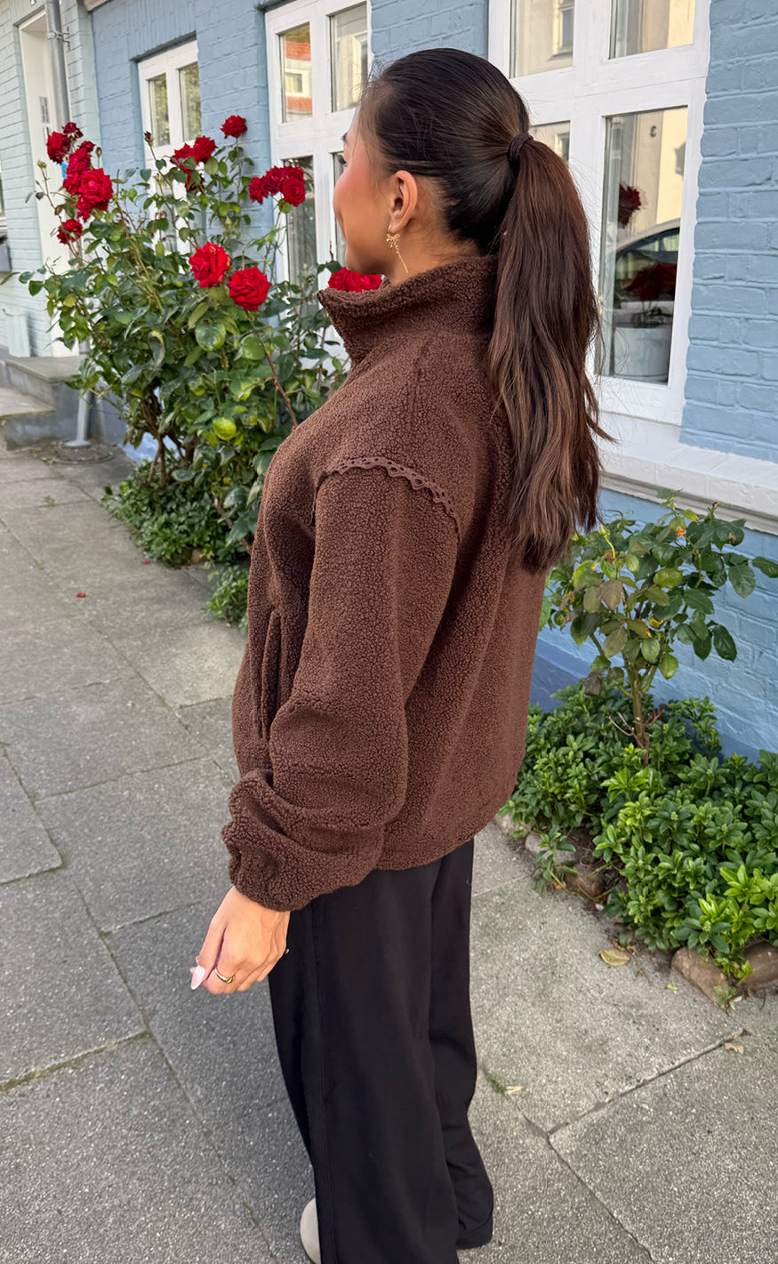 Say Ina Copenhagen Fleece Jakke - Fia - Brown