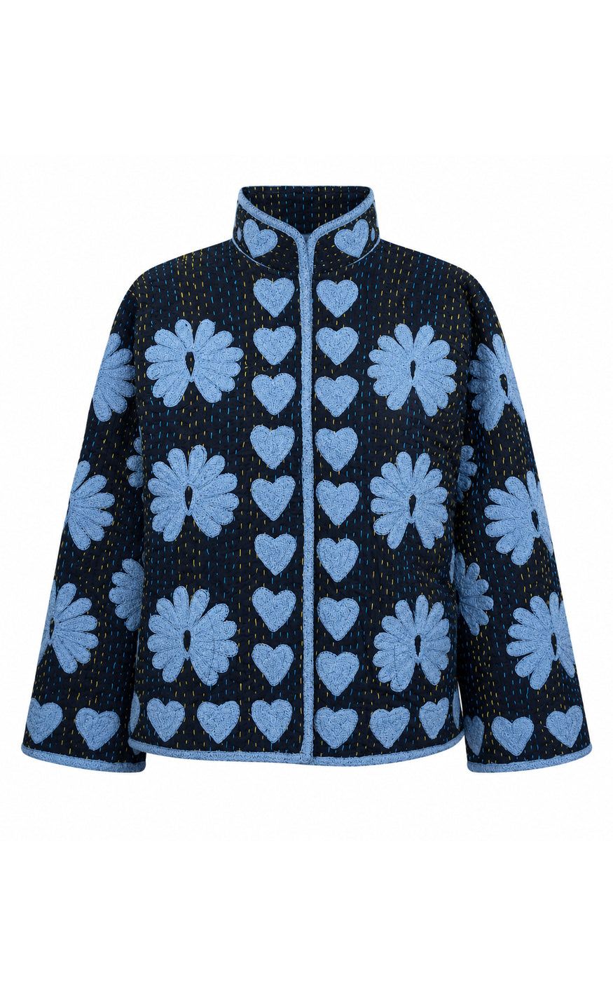 Say Ina Copenhagen Jakke - Abella - Blue Hearts