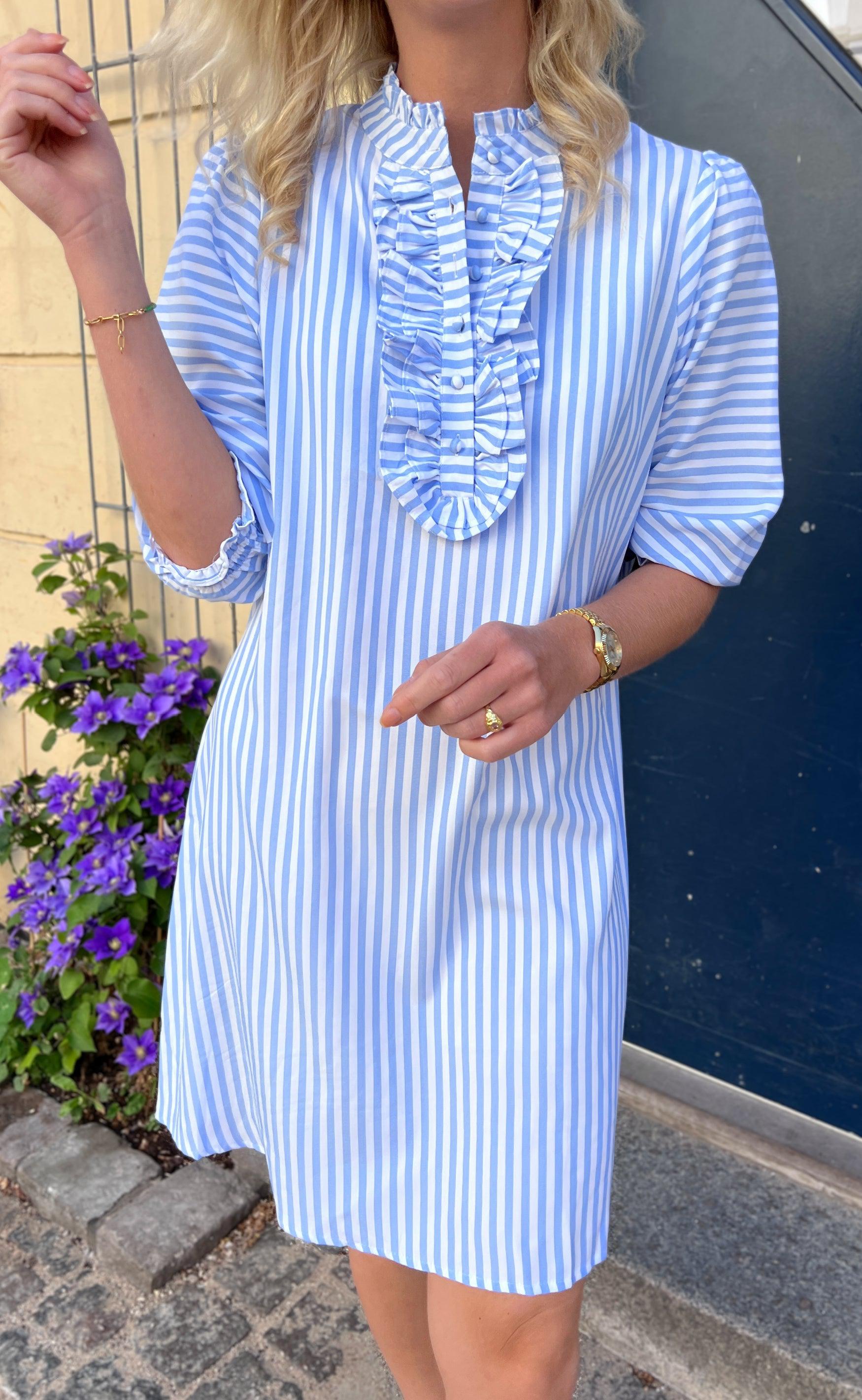 Say Ina Copenhagen Kjole - Camilla - Blue/white Stripe