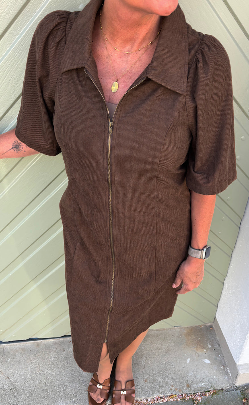 Say Ina Copenhagen Kjole - Nora - Dark Brown Corduroy