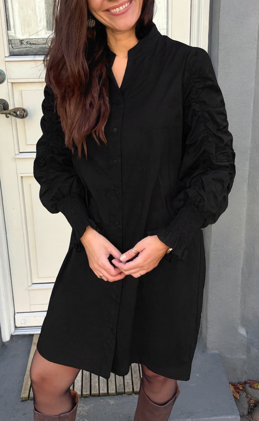 Say Ina Copenhagen Kjole - Rina Ruffle - Black
