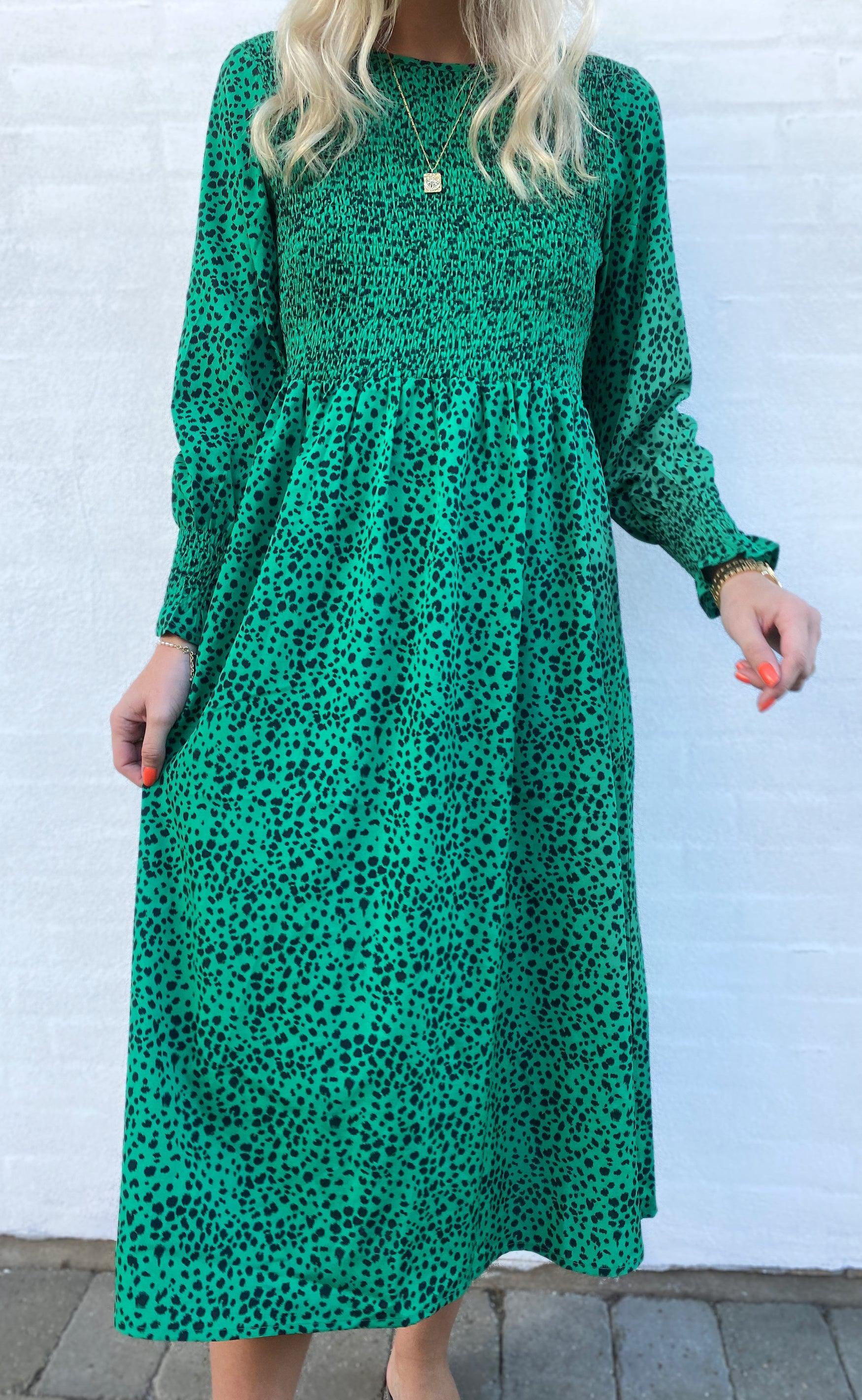 Say Ina Copenhagen Kjole - Veronica - Green Leo