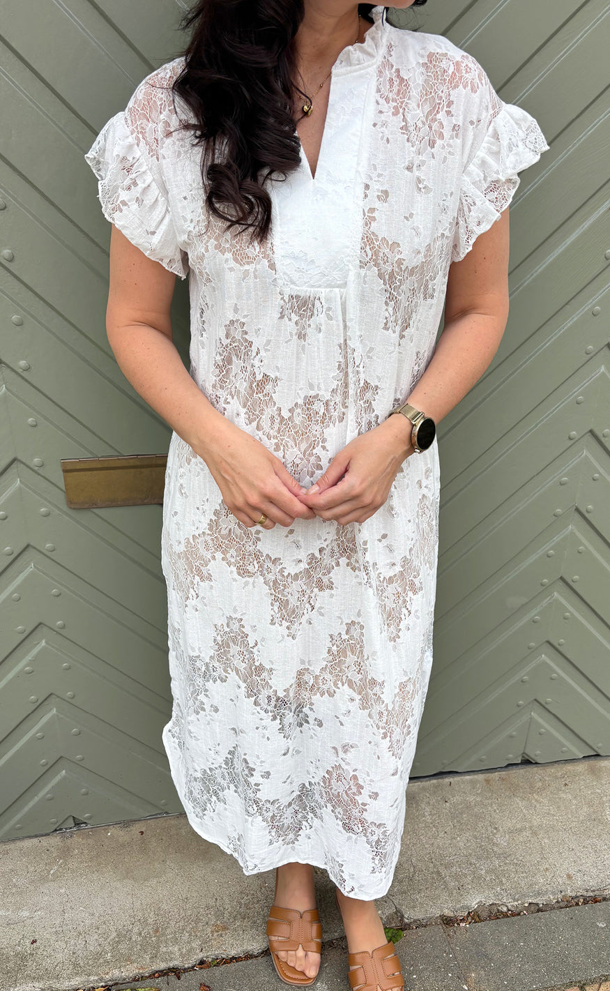 Say Ina Copenhagen Kjole - Winnie - White Lace