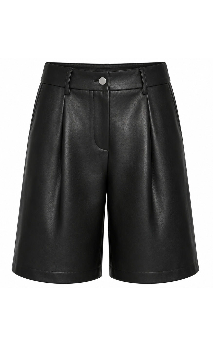 Say Ina Copenhagen - Sanna Shorts - Black Pu Leather