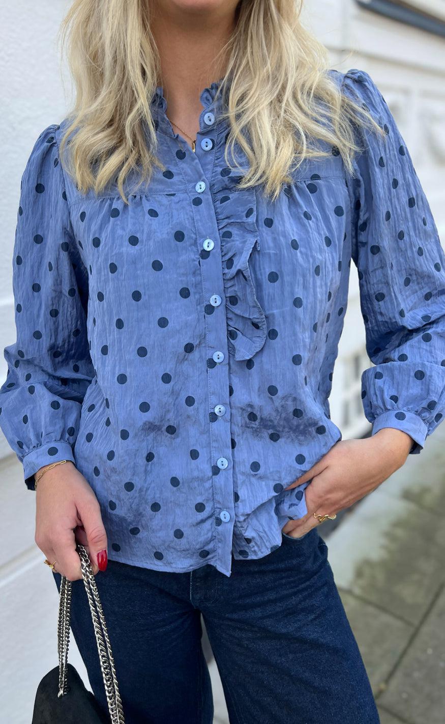 Say Ina Copenhagen Skjorte - Kesha - Blue Dots