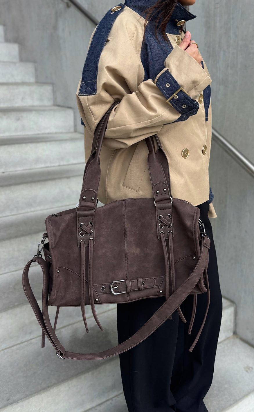 Say Ina Copenhagen Taske - Mary City - Brown Pu Leather