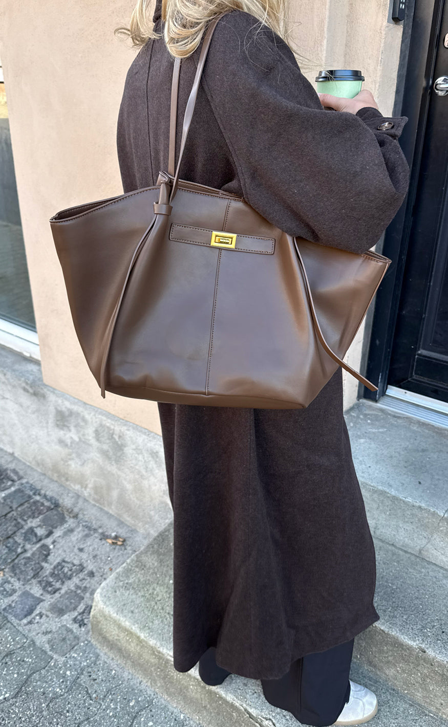 Say Ina Copenhagen Taske - Olivia - Dark Brown Pu Leather