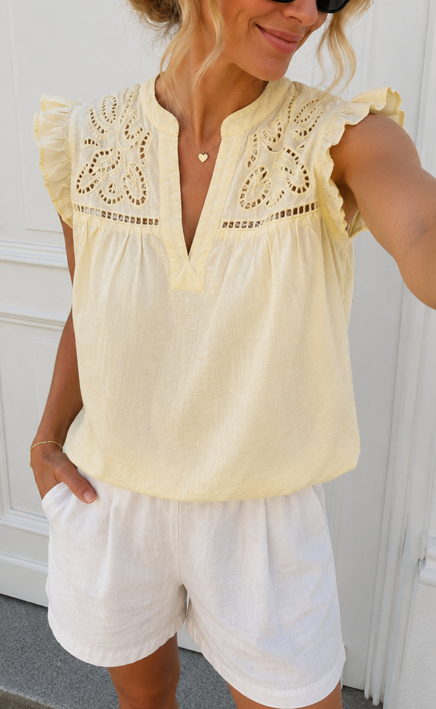 Say Ina Copenhagen Top - Alma - Light Yellow