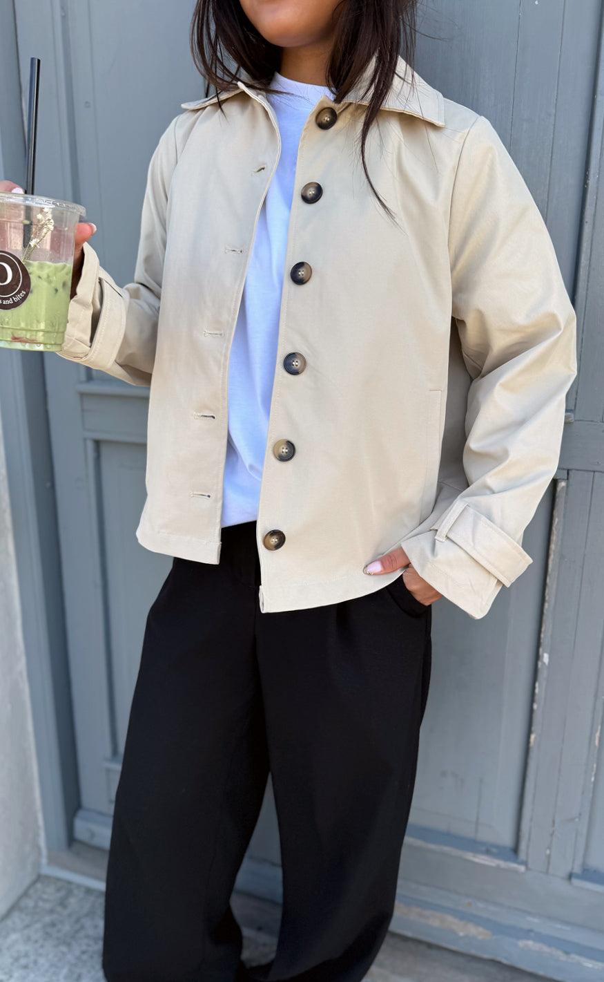 Say Ina Copenhagen Trenchcoat - Louisa Short - Beige