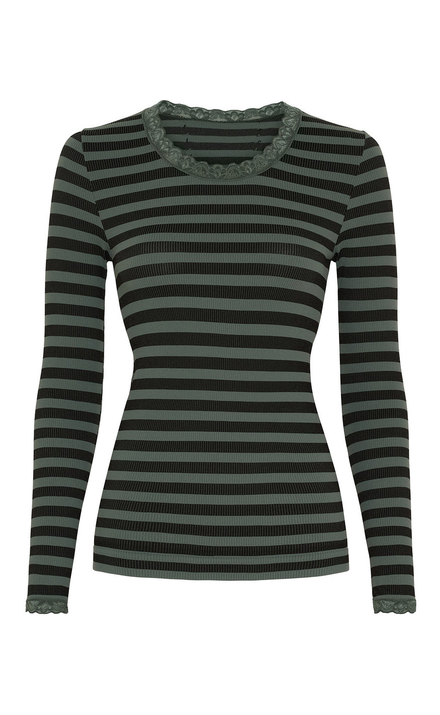 Tim & Simonsen Bluse - Isa Frida - Nero/olivia