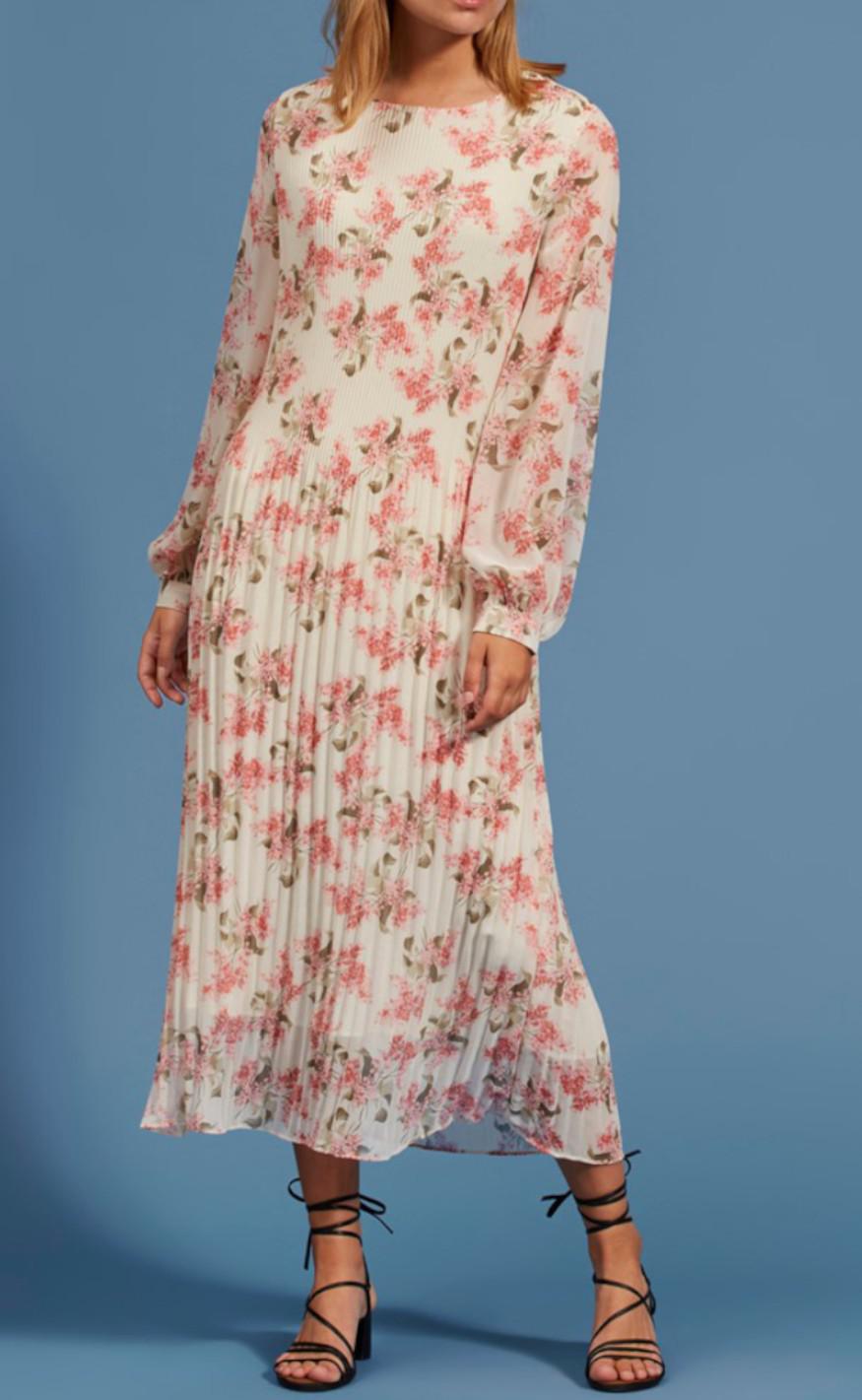 Vila Kjole - Kathryn Midi - Cloud Dancer