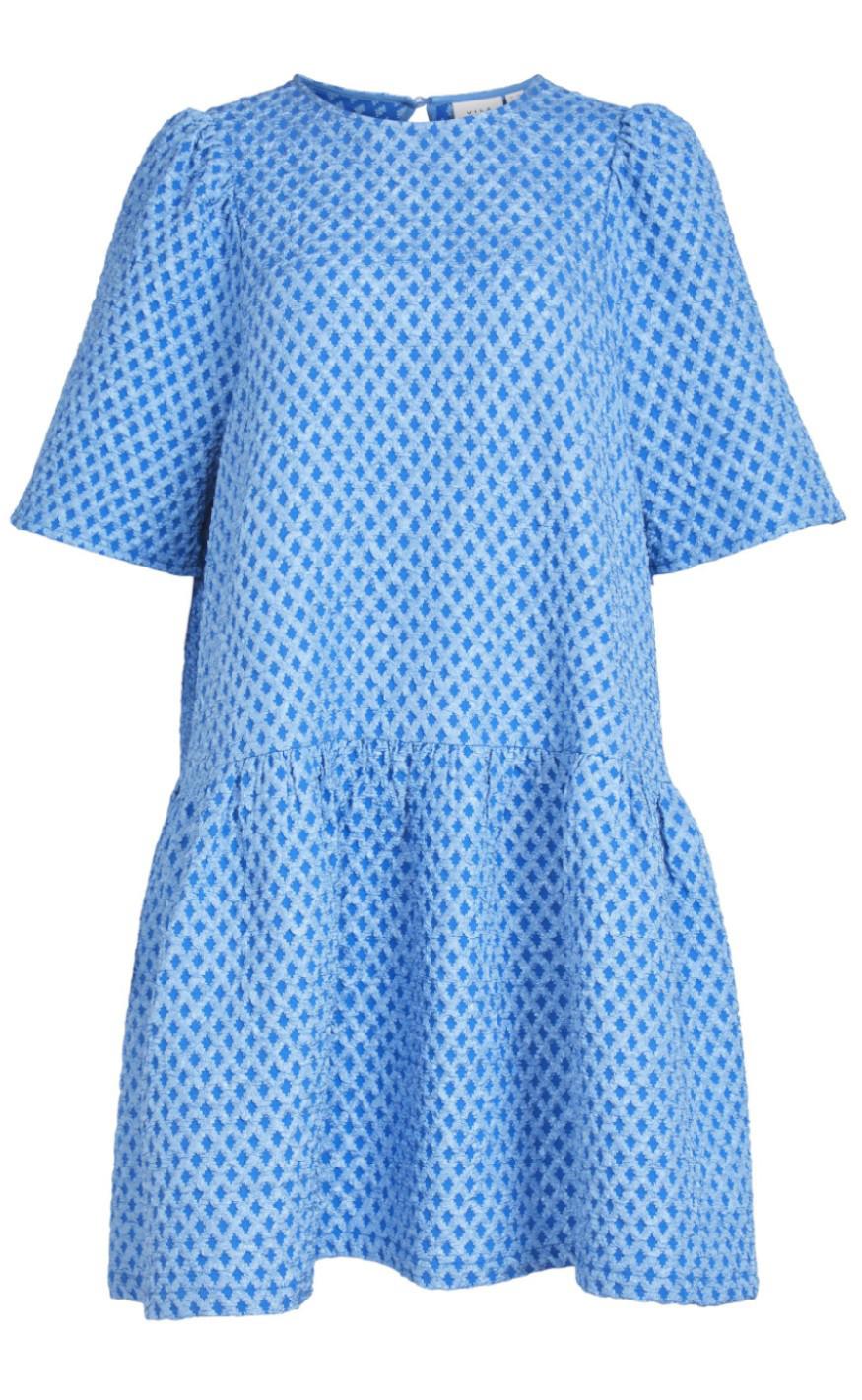 Vila Kjole - Pathy O-neck - Nebulas Blue