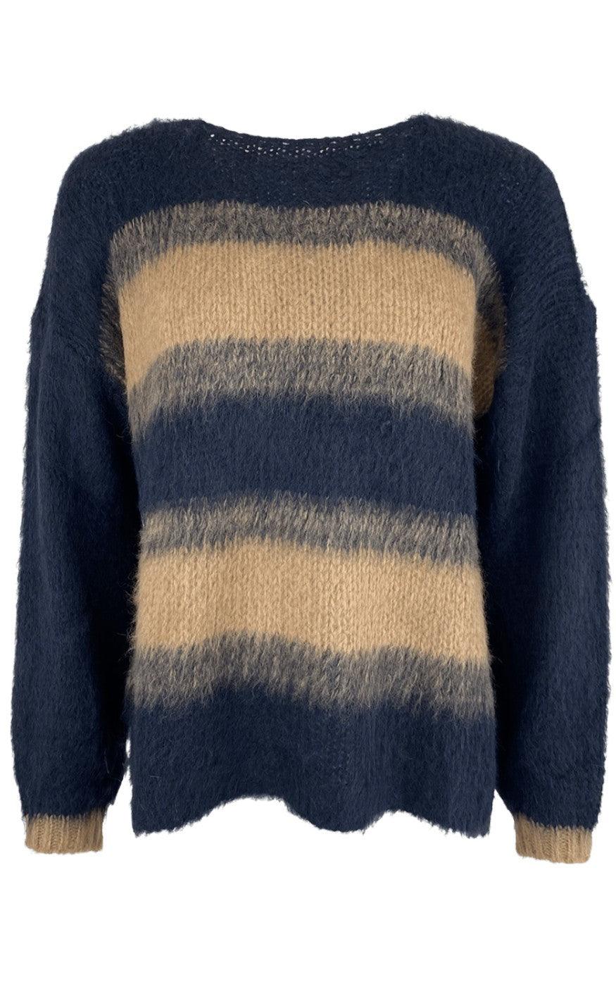 Black Colour Jumper - Avery - Navy/frappe