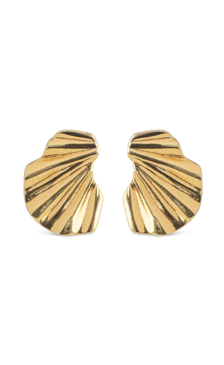 Enamel Copenhagen øreringe - Wave - Gold Colour