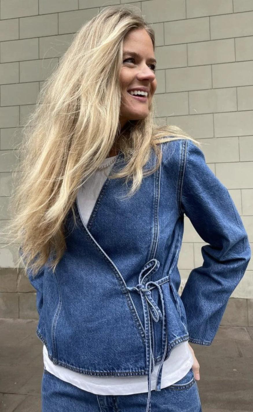 Global Funk Jakke - Cenaya-g - Vintage Blue Wash
