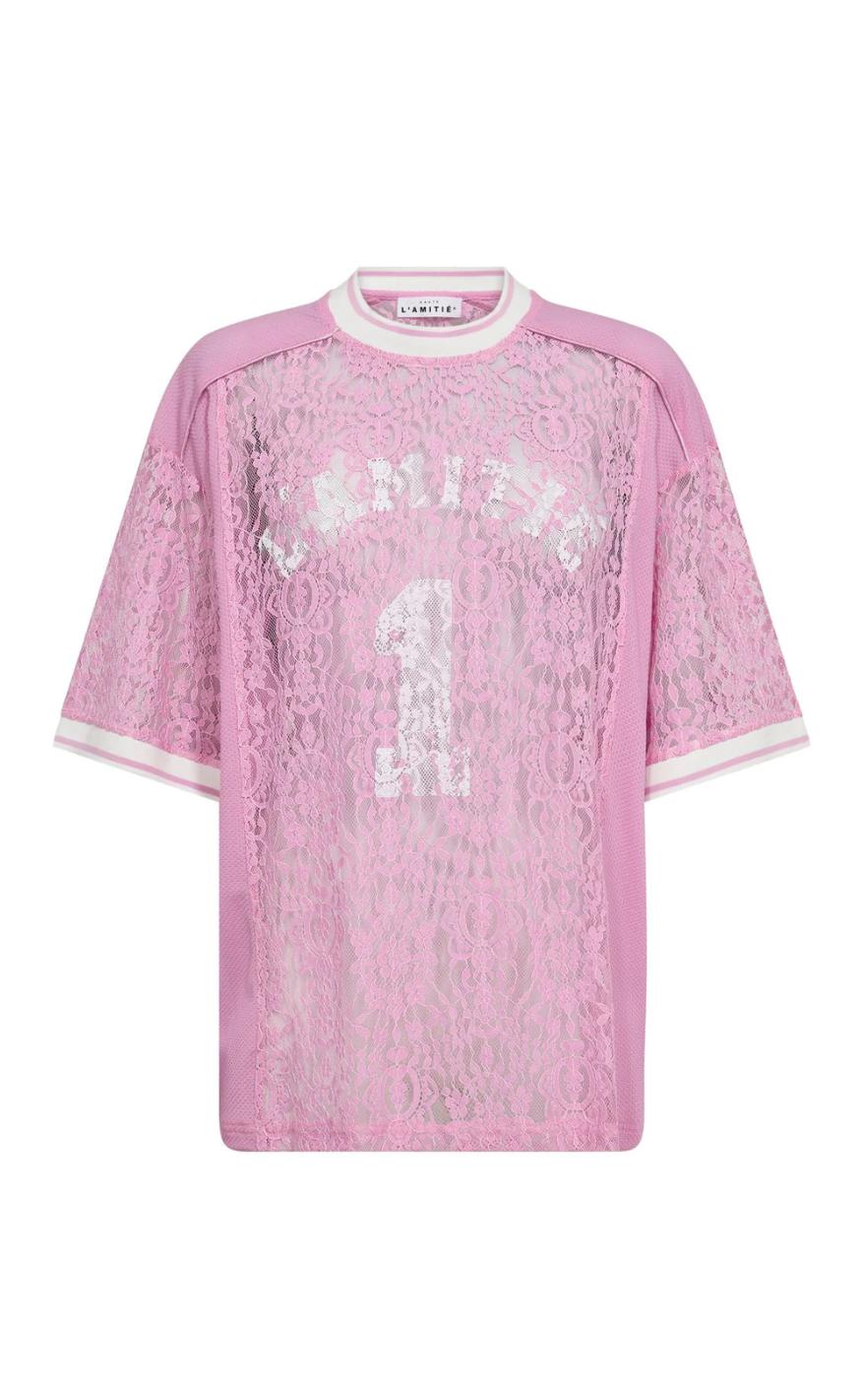 Haute L'amitié T-shirt - Lace Football - Candyfloss