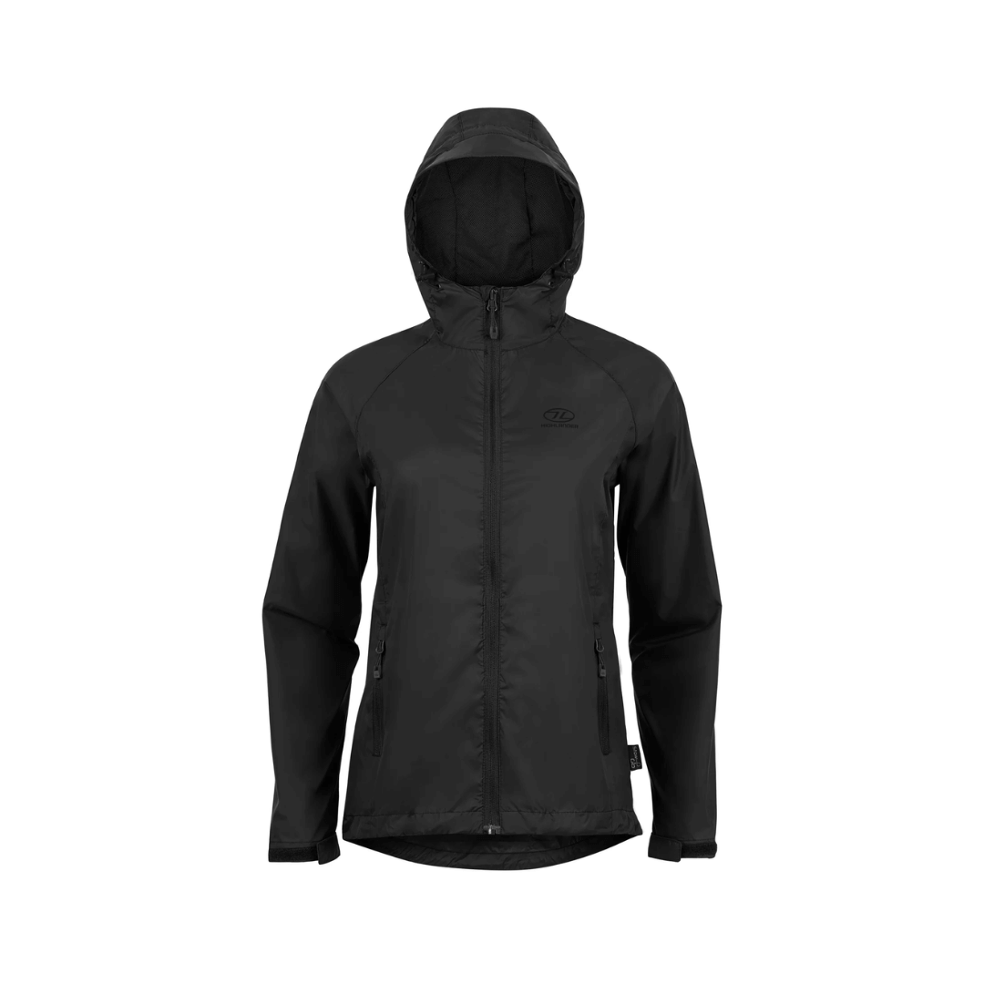Jakke Dame - Highlander Stow&go - Vandtæt - Sort