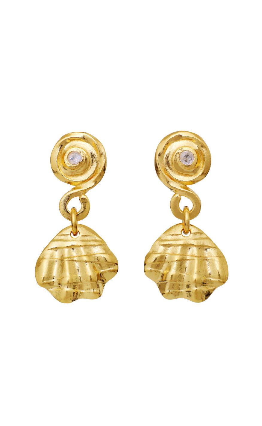 Maanesten øreringe - Conca - Gold Colour