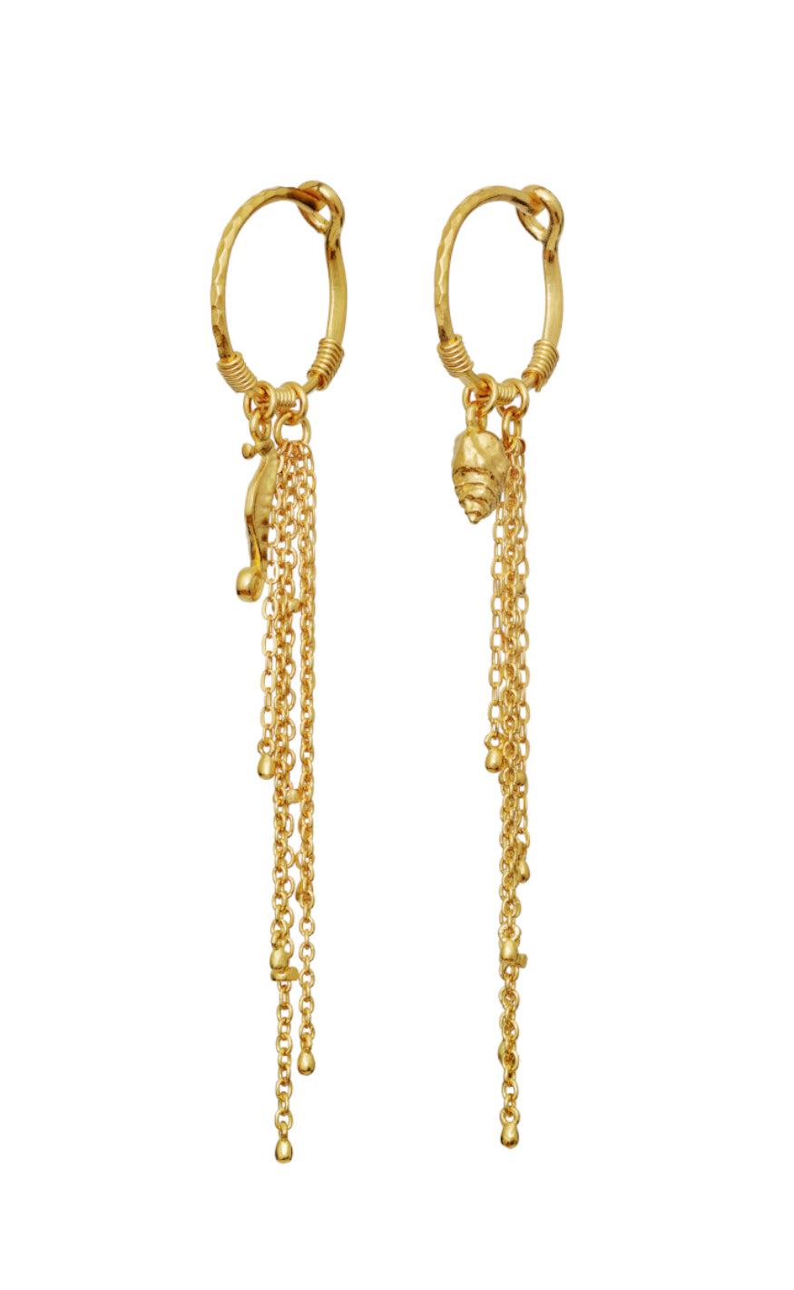 Maanesten øreringe - Sereia - Gold Colour