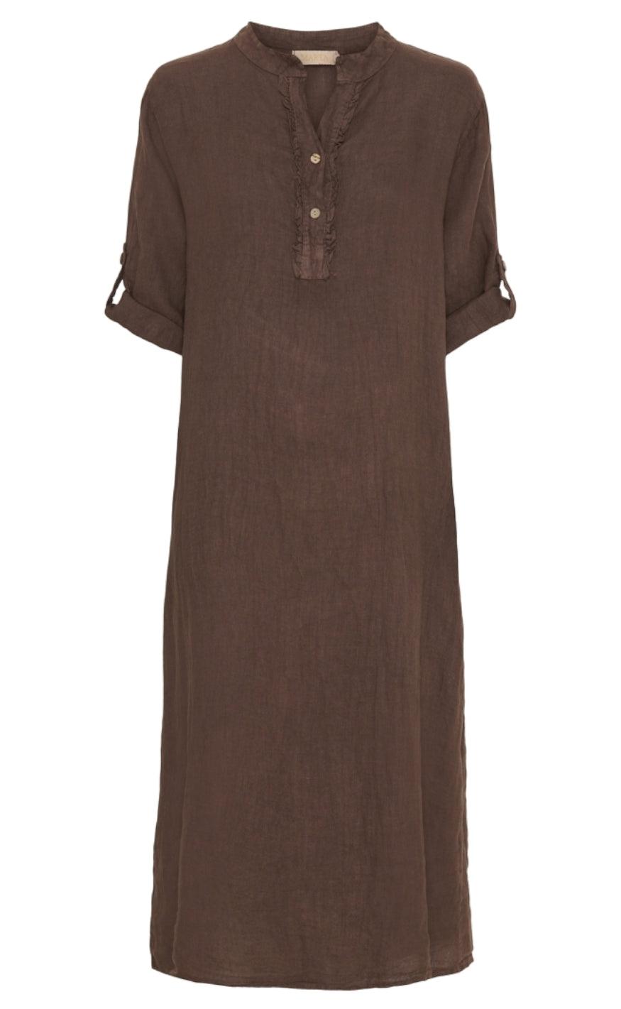 Marta Du Chateau Kjole - 94198 Camelia - Cold Brown