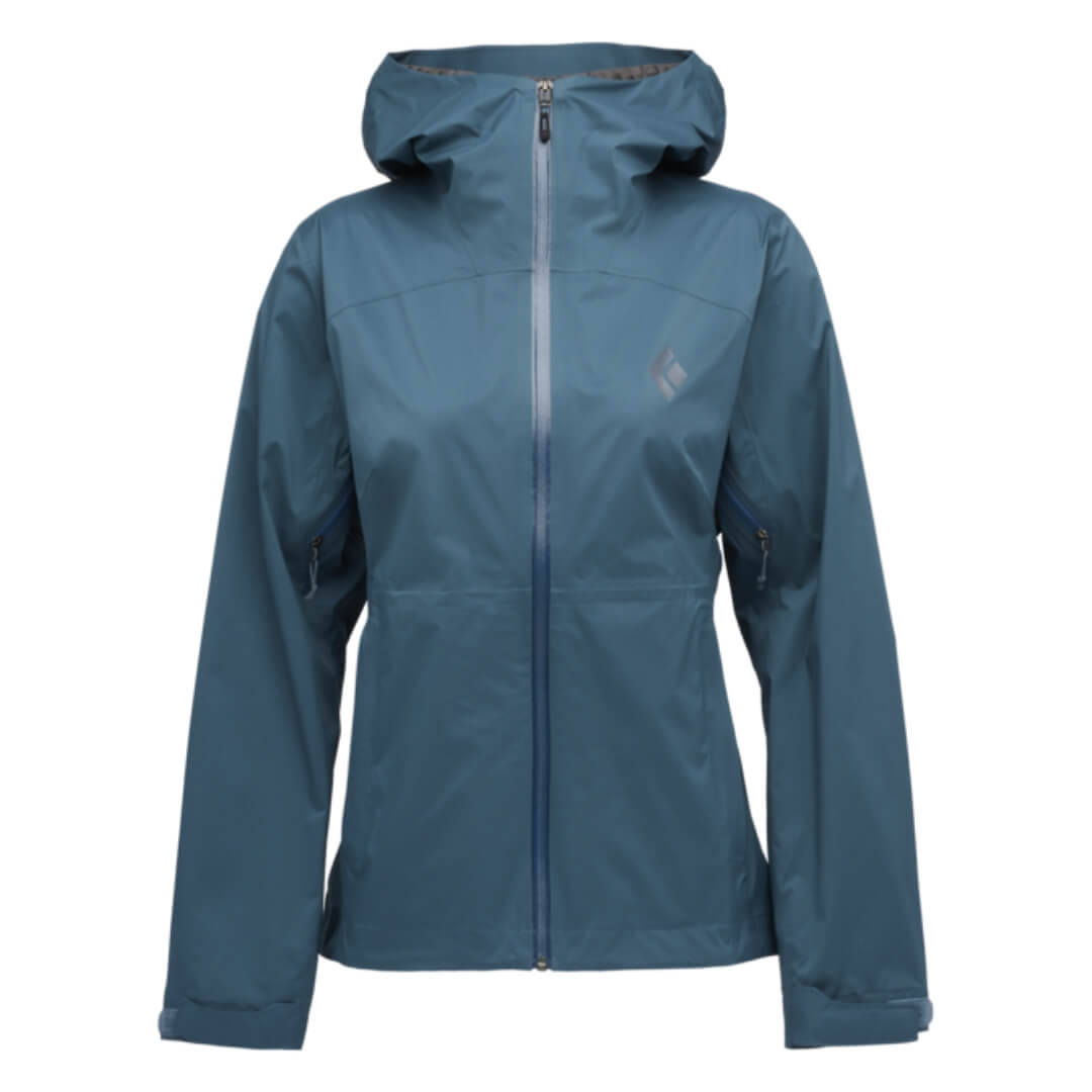 Regnjakke Til Dame - Black Diamond Fineline Stretch Rain Shell - Blå