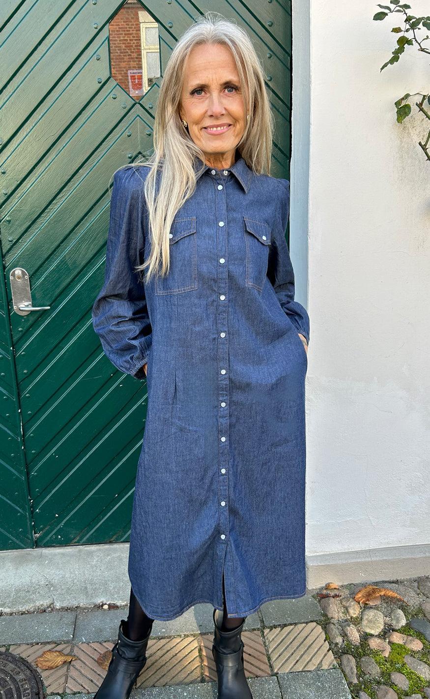 Say Ina Copenhagen Kjole - Detia - Denim Blue