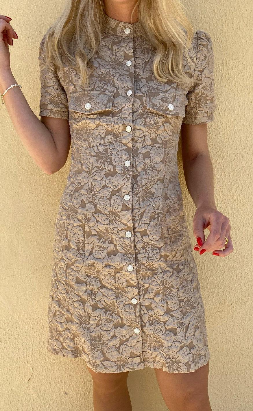 Say Ina Copenhagen Kjole - Sisse - Shiny Beige