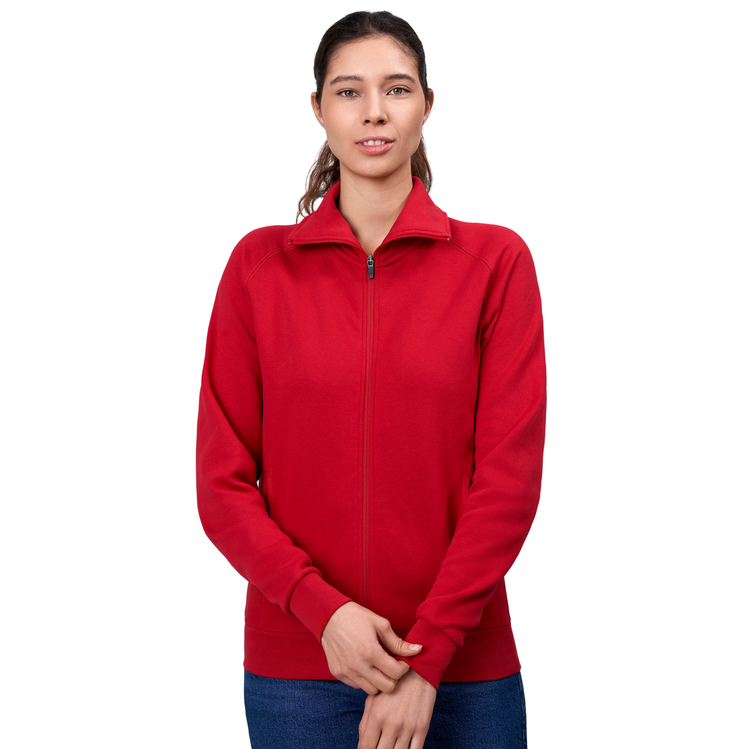 Id Dame Cardigan - Red - 2xl