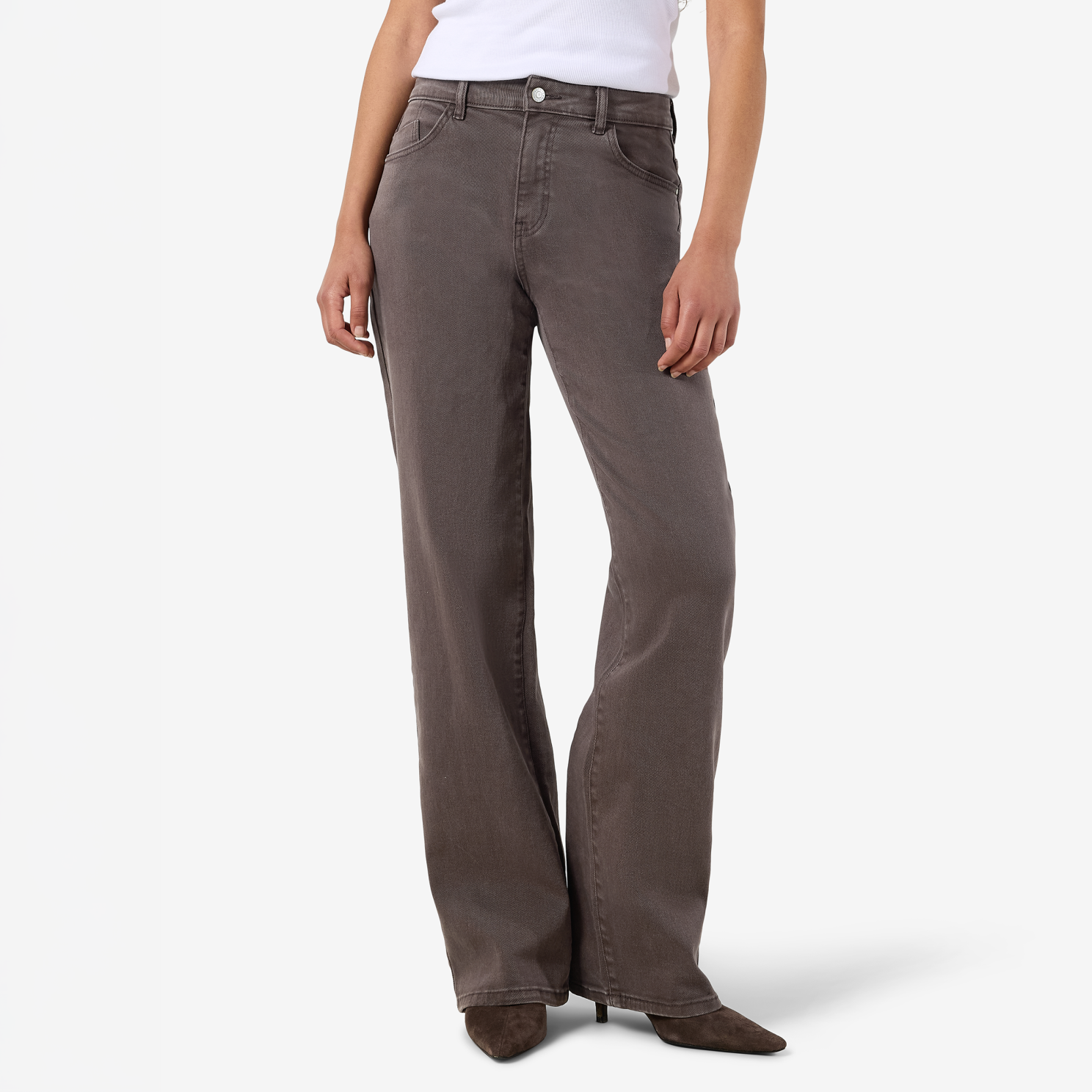 Noisy May Yolanda Dame Jeans - Chocolate Brown - 32/32