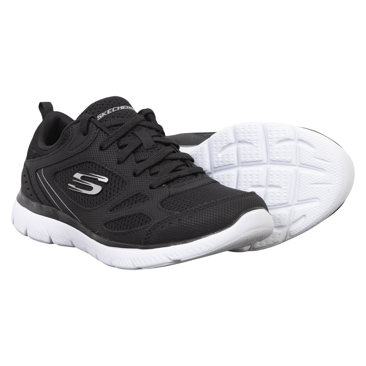 Skechers Summits Suited Dame Sneakers - Bkw - 40