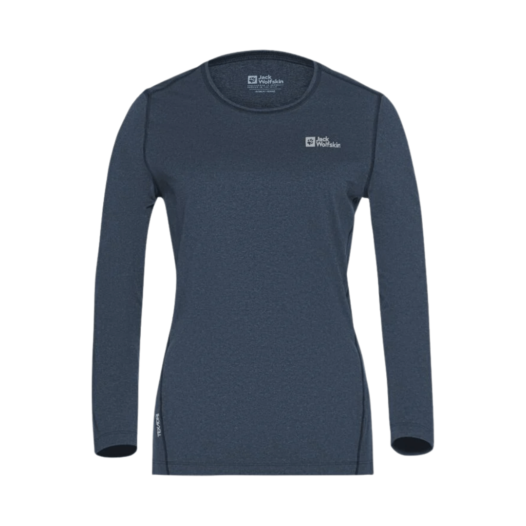 Trøje Til Dame - Jack Wolfskin - Sky Thermal Ls W - Mørkeblå