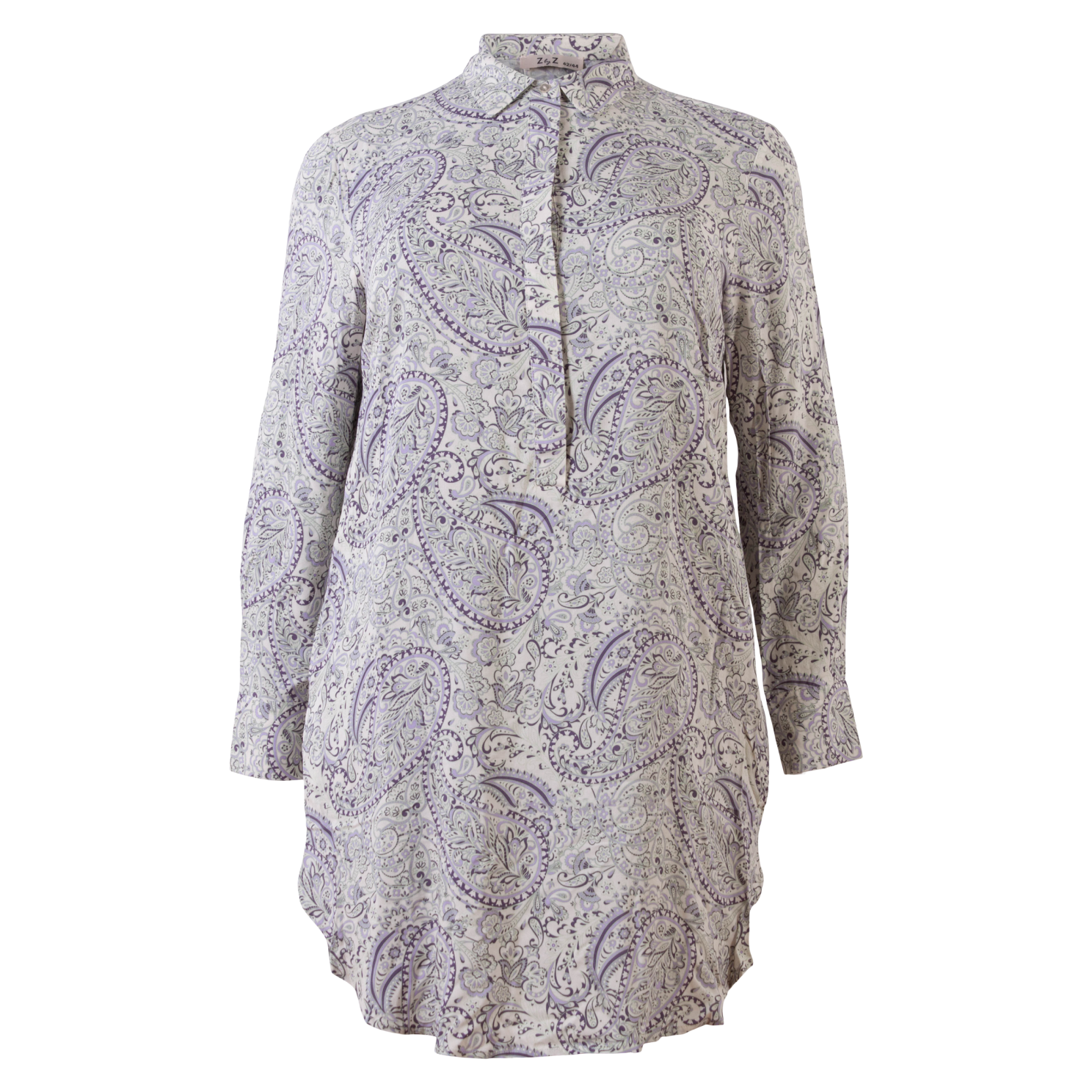 Zbyz Etty Dame Tunika Plus Size - Purple - 50/52