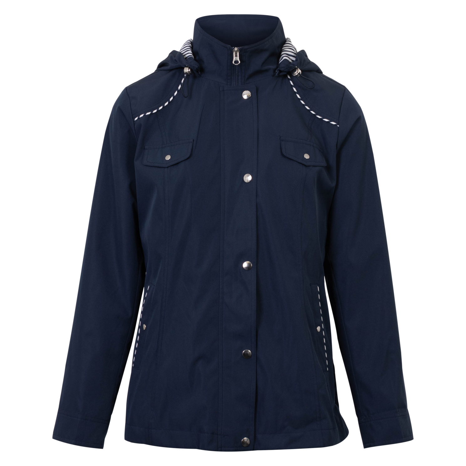 Chacha Dame Jakke - Navy - 4xl