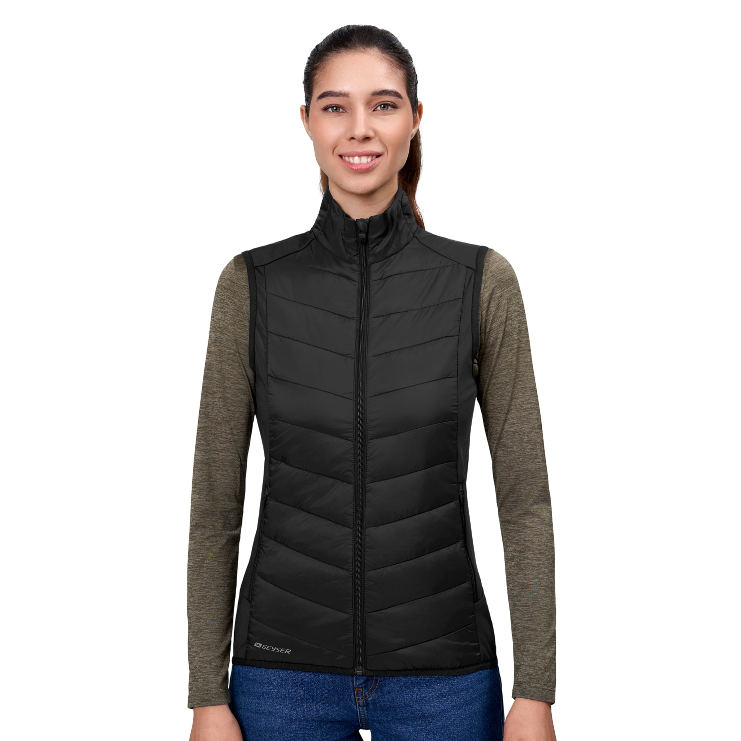 Geyser By Id Dame Vest - Sort - 4xl