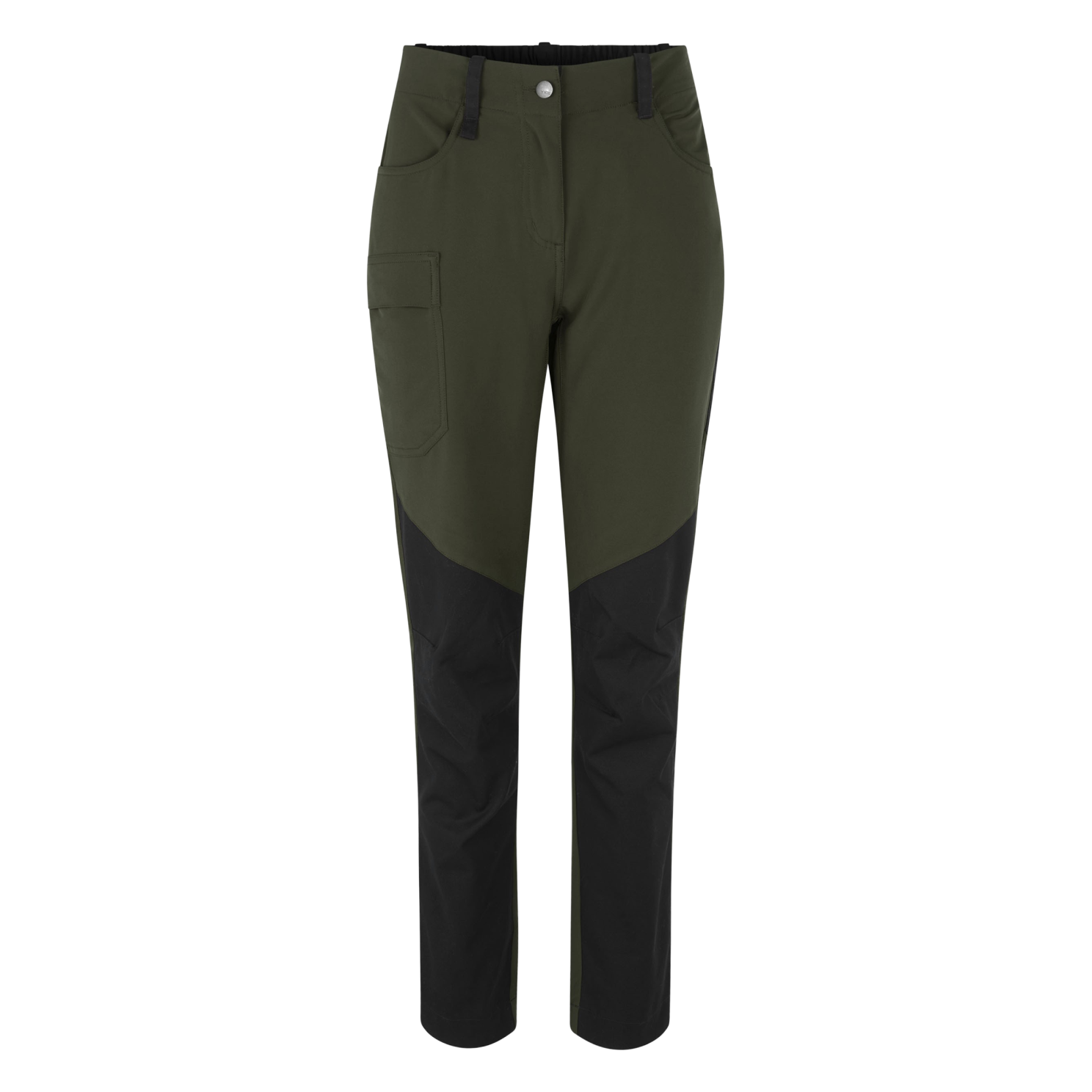 Id Dame Outdoorbukser M. Stretch - Oliven - 5xl