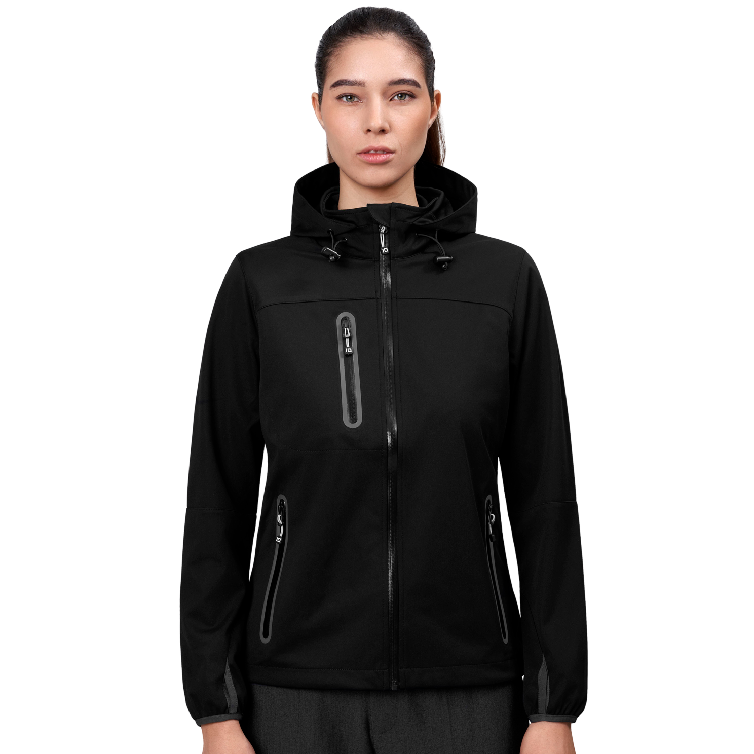 Id Dame Softshell - Black - M