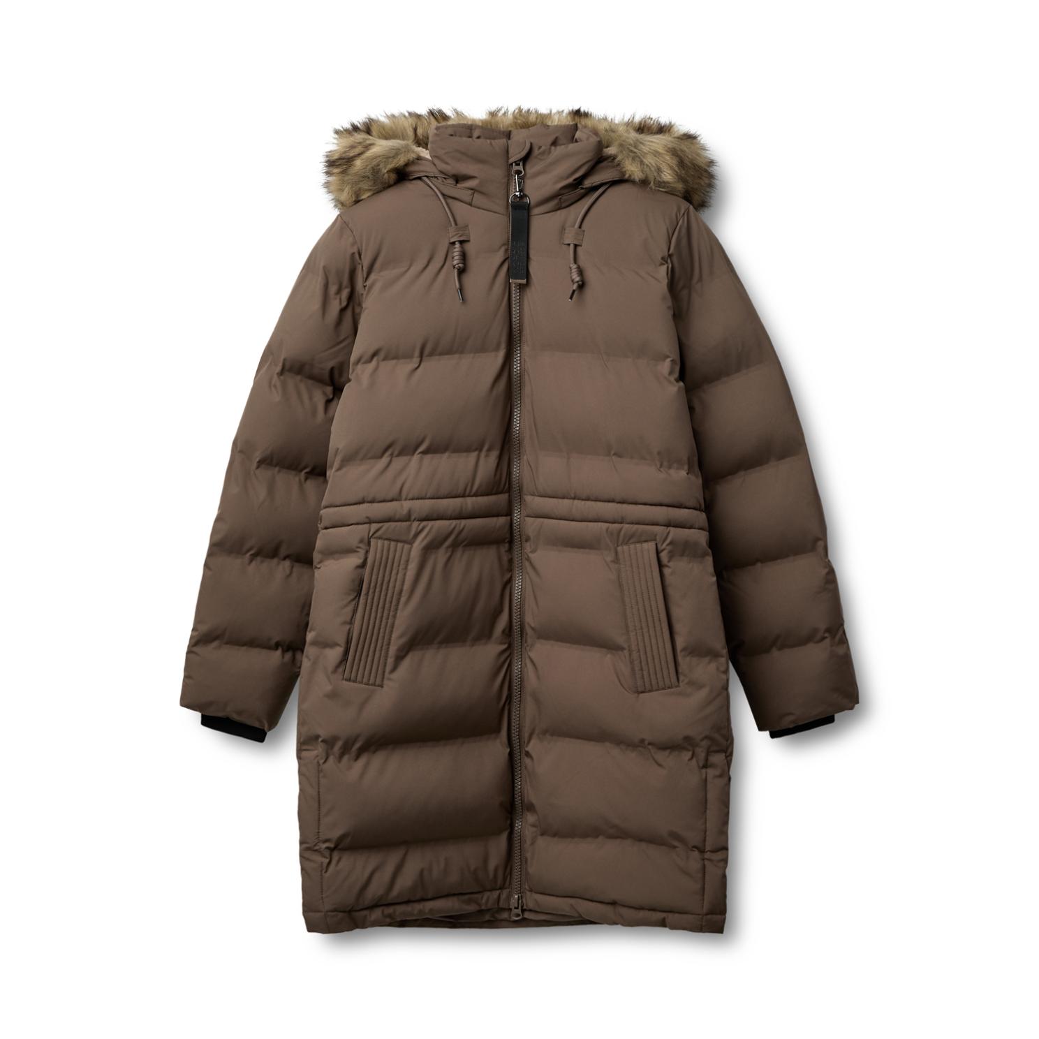 Nordic Project 18 Fanny Dame Vinterjakke M. Bionic-finishâ® Eco Coating - Chocolate Chip - 42