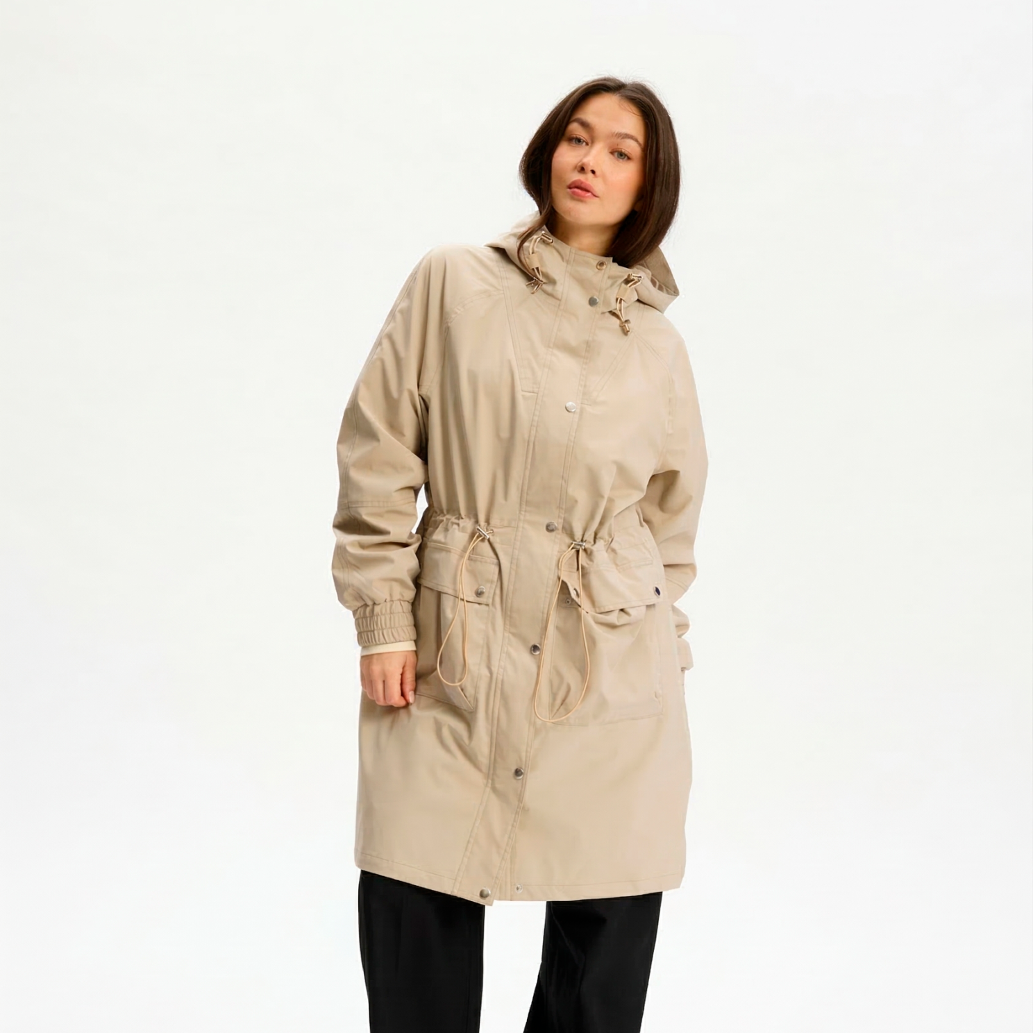 Nordic Project 18 Ratta Long Jacket Dame Jakke - Savannah Tan - 50